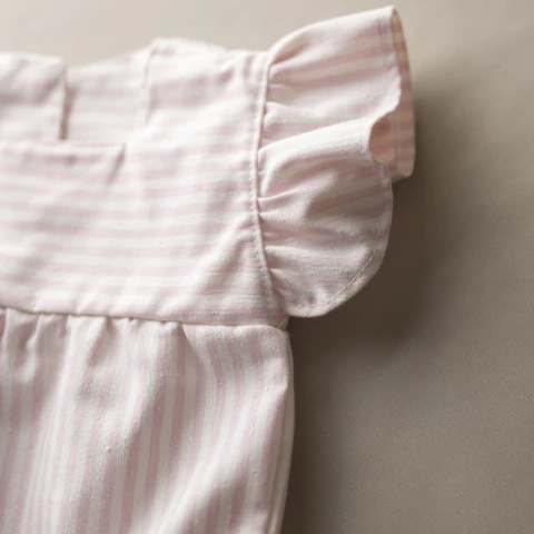 ROMPER MARIA - LISTRADO ROSA - Imagem 3