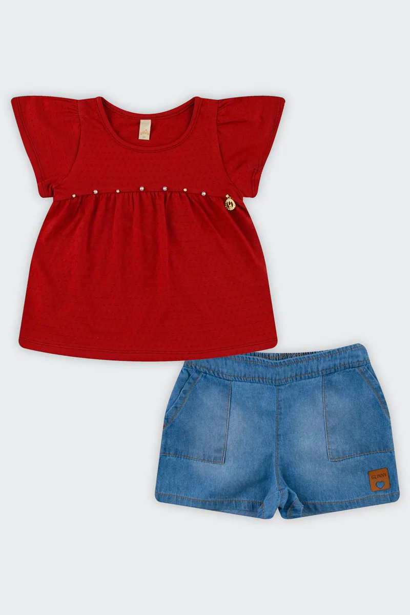 CONJUNTO VALENTINA - VERMELHO - Imagem 2