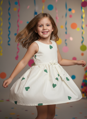 VESTIDO CORAÇÃO - OFF WHITE